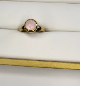Onyx Crest In Pink Rings