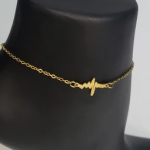 Heartbeat in Gold & Silver Anklets